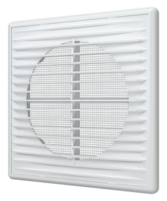 Вытяжная вентиляционная решетка из АБС-пластика с рамкой и сеткой Era 1515П 15х15 White фото