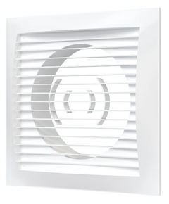 Вытяжная вентиляционная решетка из АБС-пластика с фланцем Era 1515РС10Ф 15х15 D100 White фото