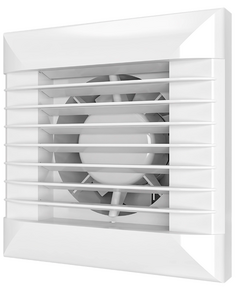 Осевой вытяжной вентилятор с жалюзи VentEurope AUTO 125 White фото