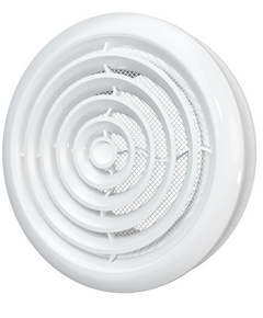 Диффузор приточно-вытяжной со стопорным кольцом и фланцем д.100 Эра фото