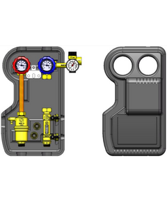 Циркуляционная группа без насоса Novasfer NOVASOL DUO 3/4x3/4 2-12 l/min фото