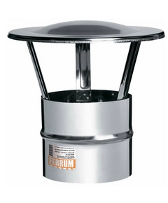 Зонт-К для дымохода Ferrum D130 (0,5мм) фото