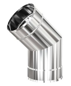 Colț unghi 135° pentru coș de fum (2 secțiuni) TEPLODAR Профи D115