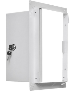 Ревизионный люк металл. с замком 400 х 400 фото