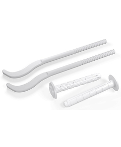 Комплект плоских кронштейнов с дюбелями 7,2х170мм, белые Royal Thermo фото