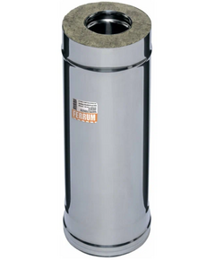 Coș de fum sandwich cu perete dublu 0,5m Ferrum (430/0,8) D115x200