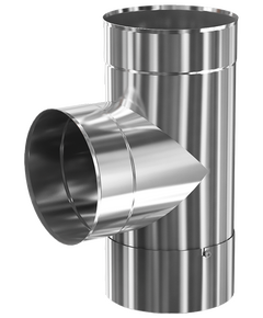 Colț unghi cu revizie 90° pentru coș de fum TEPLODAR Профи D115