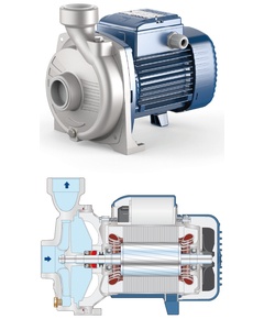 Pompa centrifugală din inox cu roată de lucru deschisă Pedrollo NGAm 1A-PRO 0,75 kW