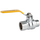 Robinet cu mâner pentru gaz 1/2" MF (crom) Genebre