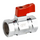 Robinet sferic mini 1/2'' FF roșu Genebre