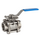 Robinet sferic cu trecere completă, trei componente, inox 316 1'' Genebre
