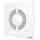 Ventilator axial de extractie cu grila Era E 150 S D150 Alb