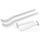 Set de console plate cu dibluri 7,2x170mm, albe Royal Thermo