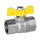 Robinet sferic pentru gaz cu fluture 1/2" FF (crom) Genebre