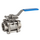 Robinet sferic cu trecere completă, trei componente, inox 316 1'' Genebre