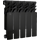 Биметаллический радиатор KUBBER KUB-350B/100 Black фото