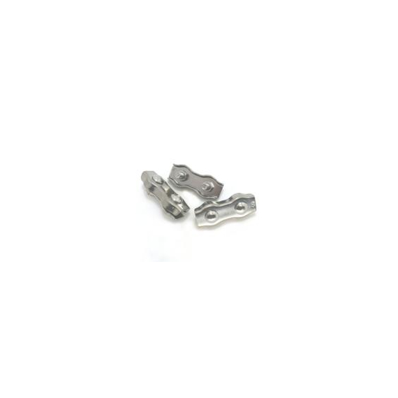 Clema dublă Inox Mare de 2 mm