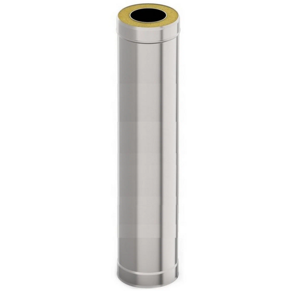 Coș de fum sandwich cu perete dublu 1m Ferrum (430/0,5) D115x200