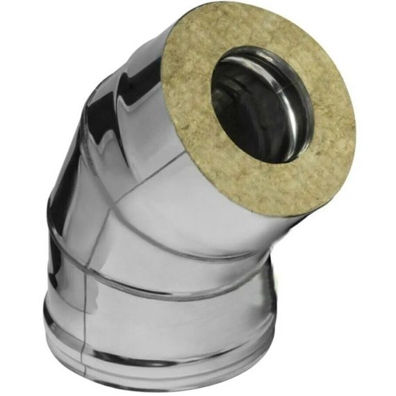 Cot sandwich pentru coș de fum 135° Ferrum (430/0,5mm) D115x200
