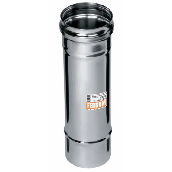 Coș de fum cu un singur perete 0,25m Ferrum D115 (0,8mm)