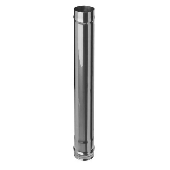 Coș de fum cu un singur perete 1,0m Ferrum D115 (0,8mm)
