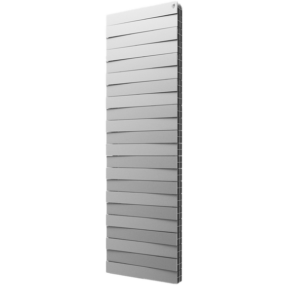 Биметаллический радиатор Royal Thermo PianoForte Tower Silver Satin 18 секций фото