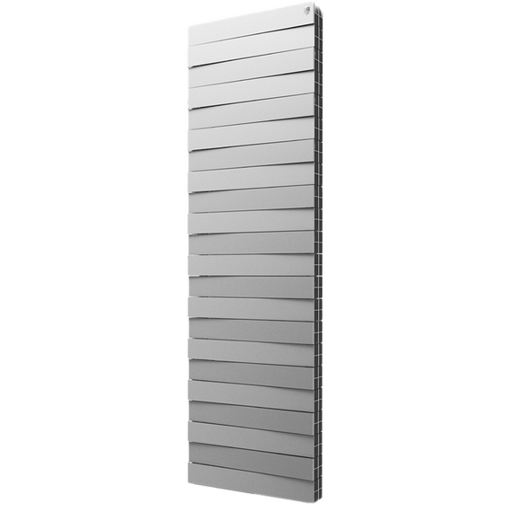 Биметаллический радиатор Royal Thermo PianoForte Tower Silver Satin 22 секции фото
