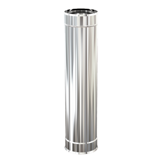 Coș de fum monopared 0,5m TEPLODAR D150 (0,5mm)