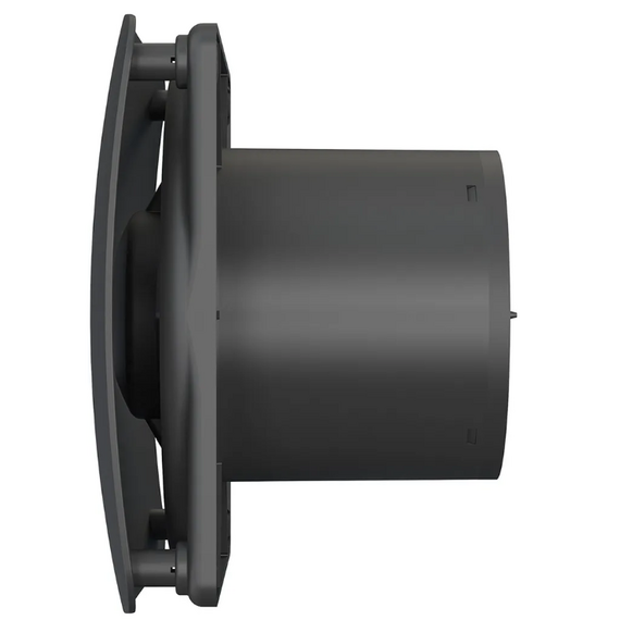 Дизайнерский вытяжной вентилятор с обратным клапаном Diciti RIO 4C D98 Black Al, изображение [1] фото