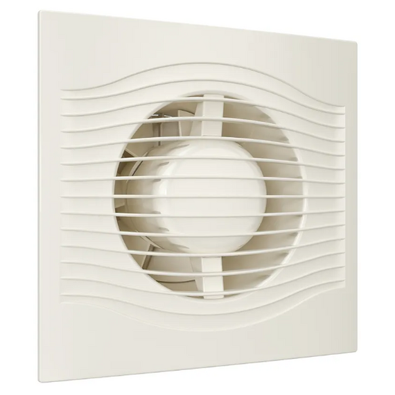 Ventilator de evacuare cu clapetă antireflux Diciti Slim 5C D125 Ivory, 2 image