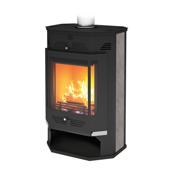 Sobă de încălzire și gătit cu șemineu TEPLODAR Rumba 10 kW, 5 image