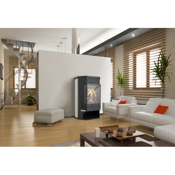 Sobă de încălzire și gătit cu șemineu TEPLODAR Rumba 10 kW, 6 image