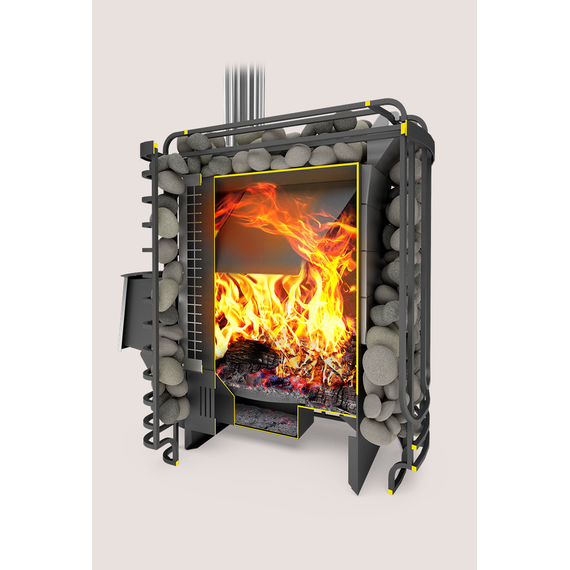 Sobă pentru saună TEPLODAR SIBERIAN CLIFF-20 LP Profi 20 kW, 2 image