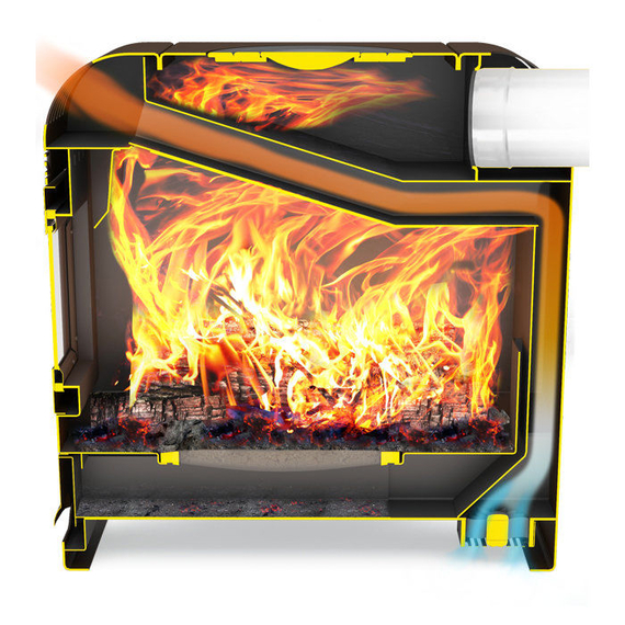 Sobă de încălzire și gătit TEPLODAR METEOR 150 15 kW, 2 image