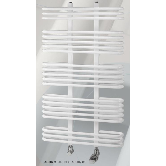 Uscător de prosop cu apă GL-0Lux BX Zebra 500/488 alb, 3 image
