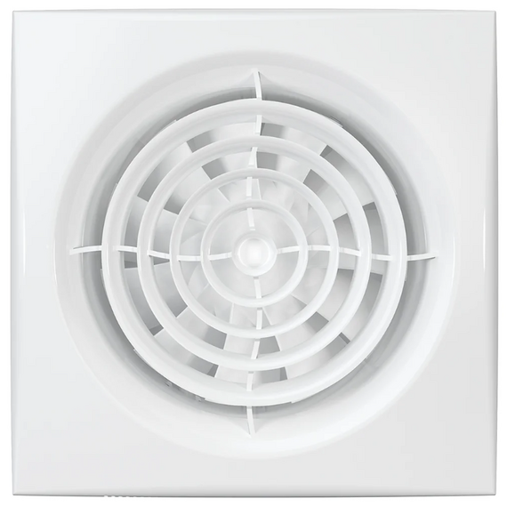 Осевой вытяжной вентилятор DICITI AURA 5C D125 White фото