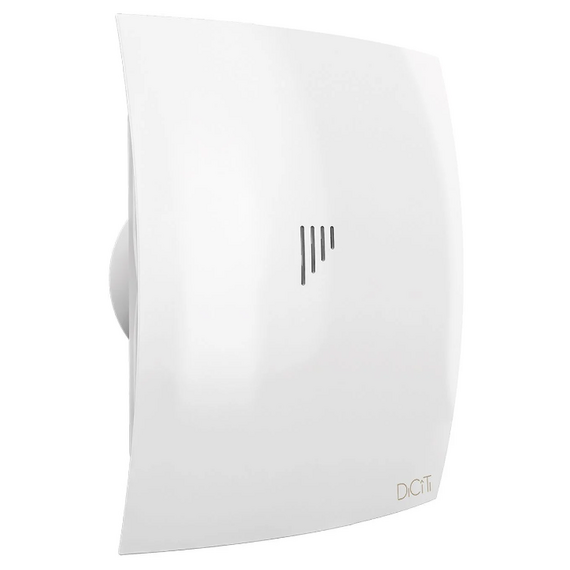 Ventilator axial de evacuare cu clapetă de sens DICITI BREEZE 4C D100 Alb