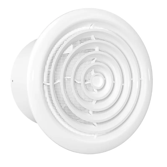 Осевой вытяжной потолочный вентилятор с сеткой Auramax RF 4S D100 White фото
