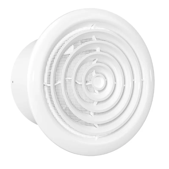 Осевой вытяжной потолочный вентилятор с сеткой Auramax RF 6S D160 White фото
