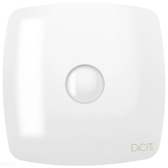 Ventilator de extracție axial cu clapetă de sens DICITI RIO 4C D100 Alb