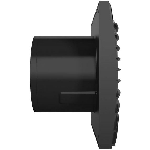 Ventilator de extracție design cu clapetă de sens Diciti SILENT 4C Obsidian, 2 image