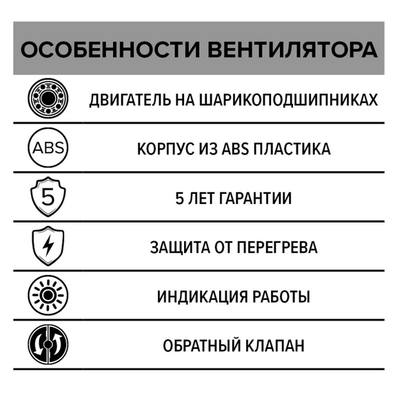 Дизайнерский вытяжной вентилятор с обратным клапаном Diciti Standard 5C D125 Gold, изображение [1] фото