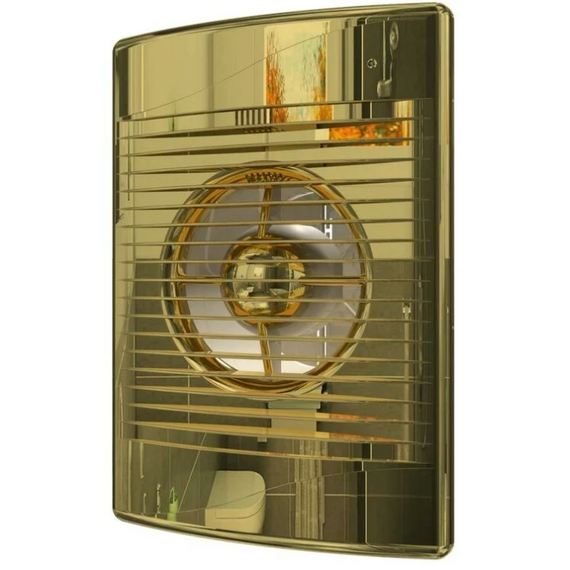 Дизайнерский вытяжной вентилятор с обратным клапаном Diciti Standard 5C D125 Gold фото
