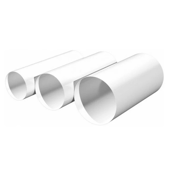 Круглый возвдуховод из ПВХ-пластика Era 15ВП1 D150 (1м), изображение [1] фото