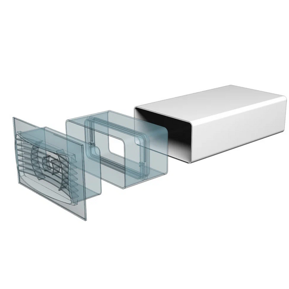 Плоский возвдуховод из ПВХ-пластика Era 620ВП1 6х20 (1м), изображение [1] фото