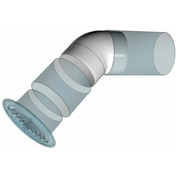 Колено круглое 45° Era 10ККП D100, изображение [1] фото