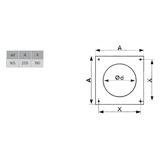 Capac terminal pentru conductă rotundă Era 12,5НКП 17x17 D125, 3 image