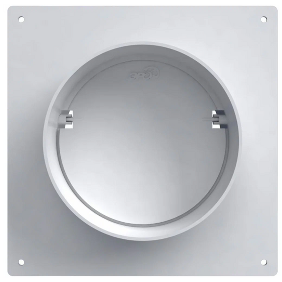 Conector canale rotunde cu placă de acoperire și clapetă antiretur Era 15SKNPO D150, 4 image