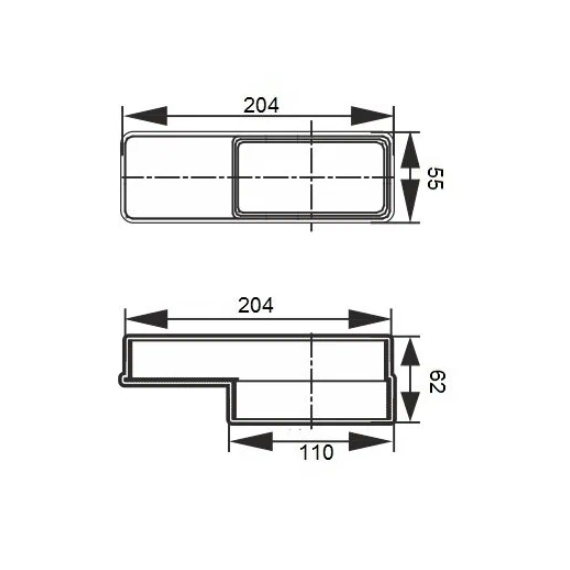 Conector pentru canale plate Era 511РП620П 5x11-6x20, 3 image