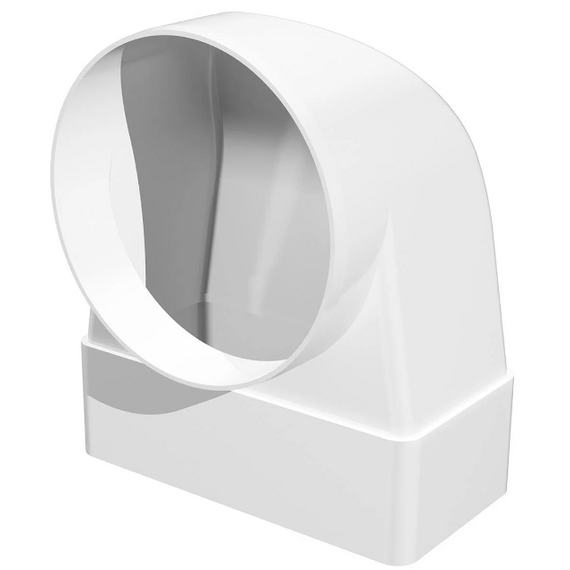 Conector unghiular pentru conductă plană cu rotund Era 612СК10КП 90° 6x12 D100